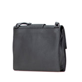フェンディ フラット バゲット ミディアム 斜め掛け ショルダーバッグ 7VA524 グレー レザー レディース FENDI 【中古】